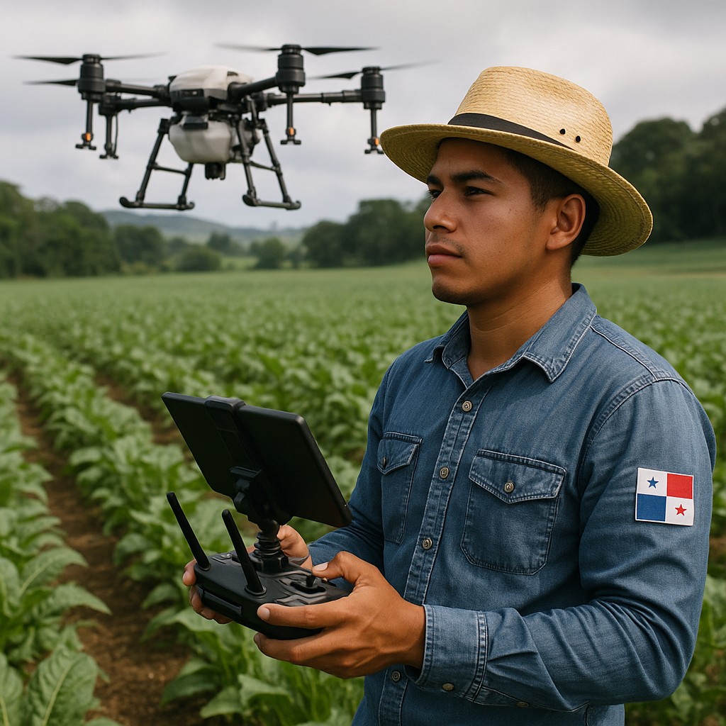 Joven agricultor panameño